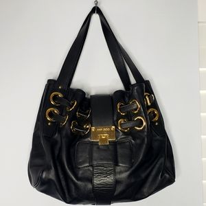 Jimmy Choo 'Ramona' Black Shoulder Bag